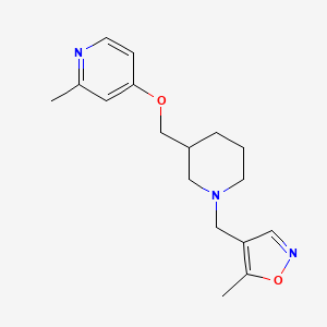 5-Methyl-4-[[3-[(2-methylpyridin-4-yl)oxymethyl]piperidin-1-yl]methyl]-1,2-oxazole