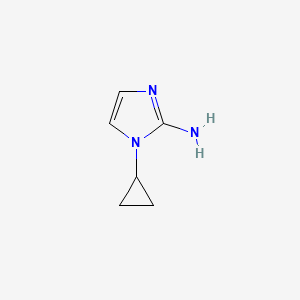 molecular formula C6H9N3 B2829432 1-环丙基-1H-咪唑-2-胺 CAS No. 1540194-36-2