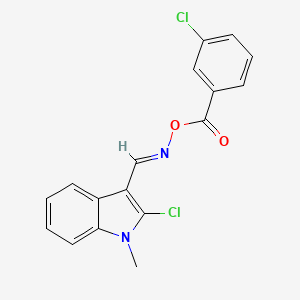 2-chloro-3-({[(3-chlorobenzoyl)oxy]imino}methyl)-1-methyl-1H-indole