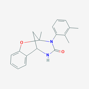 molecular formula C19H20N2O2 B2829434 3-(2,3-dimethylphenyl)-2-methyl-2,3,5,6-tetrahydro-4H-2,6-methano-1,3,5-benzoxadiazocin-4-one CAS No. 899784-25-9