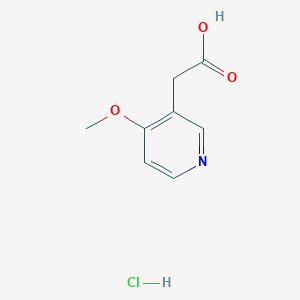 molecular formula C8H10ClNO3 B2829437 2-(4-甲氧基吡啶-3-基)乙酸盐酸盐 CAS No. 2094384-38-8