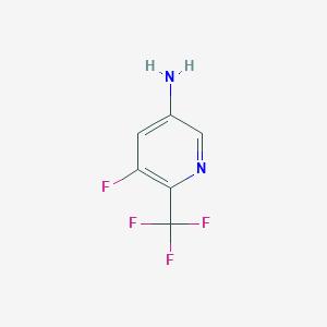 molecular formula C6H4F4N2 B2829630 5-Fluoro-6-(trifluoromethyl)pyridin-3-amine CAS No. 1807168-23-5