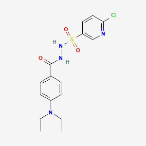 N'-(6-chloropyridin-3-yl)sulfonyl-4-(diethylamino)benzohydrazide