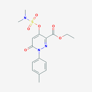 Ethyl 4-(dimethylsulfamoyloxy)-1-(4-methylphenyl)-6-oxopyridazine-3-carboxylate