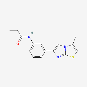 N-(3-(3-methylimidazo[2,1-b]thiazol-6-yl)phenyl)propionamide