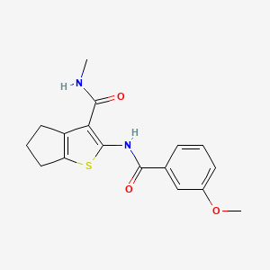 2-[(3-methoxybenzoyl)amino]-N-methyl-5,6-dihydro-4H-cyclopenta[b]thiophene-3-carboxamide