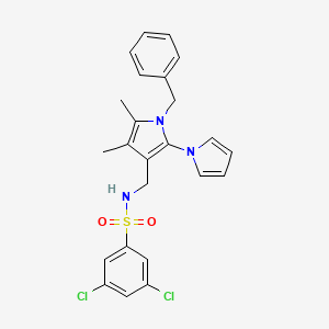 N-[(1-benzyl-4,5-dimethyl-2-pyrrol-1-ylpyrrol-3-yl)methyl]-3,5-dichlorobenzenesulfonamide