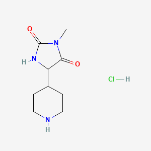 3-Methyl-5-(piperidin-4-yl)imidazolidine-2,4-dione hydrochloride