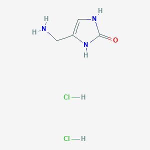 4-(aminomethyl)-2,3-dihydro-1H-imidazol-2-one dihydrochloride