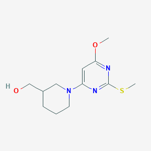(1-(6-Methoxy-2-(methylthio)pyrimidin-4-yl)piperidin-3-yl)methanol