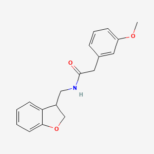 N-[(2,3-dihydro-1-benzofuran-3-yl)methyl]-2-(3-methoxyphenyl)acetamide
