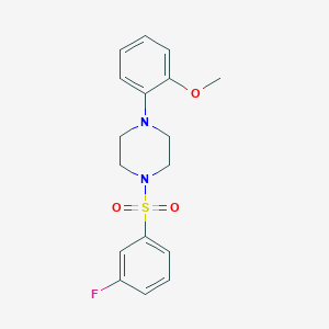1-(3-Fluorophenyl)sulfonyl-4-(2-methoxyphenyl)piperazine