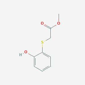 molecular formula C9H10O3S B2829787 Methyl 2-[(2-hydroxyphenyl)sulfanyl]acetate CAS No. 160901-56-4