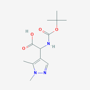 2-{[(tert-butoxy)carbonyl]amino}-2-(1,5-dimethyl-1H-pyrazol-4-yl)acetic acid