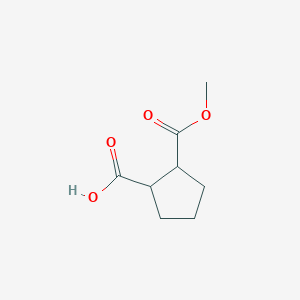 molecular formula C8H12O4 B2829791 2-(Methoxycarbonyl)cyclopentanecarboxylic acid CAS No. 98168-34-4
