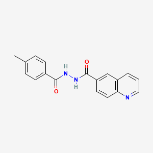 N'-(4-methylbenzoyl)-6-quinolinecarbohydrazide