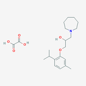1-(Azepan-1-yl)-3-(2-isopropyl-5-methylphenoxy)propan-2-ol oxalate
