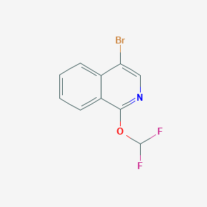 molecular formula C10H6BrF2NO B2829807 4-Bromo-1-(difluoromethoxy)isoquinoline CAS No. 2089319-24-2