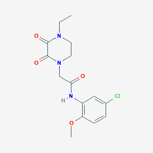 molecular formula C15H18ClN3O4 B2829808 N-(5-chloro-2-methoxyphenyl)-2-(4-ethyl-2,3-dioxopiperazin-1-yl)acetamide CAS No. 868680-48-2