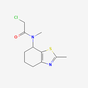 2-Chloro-N-methyl-N-(2-methyl-4,5,6,7-tetrahydro-1,3-benzothiazol-7-yl)acetamide