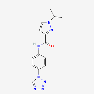 N-(4-(1H-tetrazol-1-yl)phenyl)-1-isopropyl-1H-pyrazole-3-carboxamide