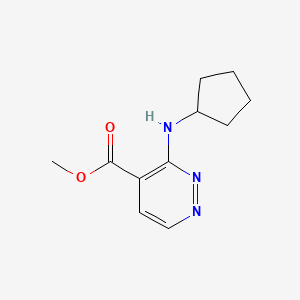 molecular formula C11H15N3O2 B2829989 Methyl 3-(cyclopentylamino)pyridazine-4-carboxylate CAS No. 2115704-91-9