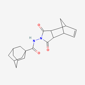 molecular formula C20H24N2O3 B2830056 N-{3,5-dioxo-4-azatricyclo[5.2.1.0^{2,6}]dec-8-en-4-yl}adamantane-1-carboxamide CAS No. 465534-73-0