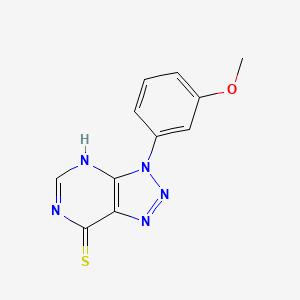 molecular formula C11H9N5OS B2830067 3-(3-methoxyphenyl)-3H-[1,2,3]triazolo[4,5-d]pyrimidine-7-thiol CAS No. 1082437-20-4