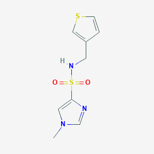 1-methyl-N-(thiophen-3-ylmethyl)-1H-imidazole-4-sulfonamide