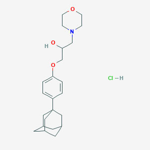 1-(4-((3r,5r,7r)-Adamantan-1-yl)phenoxy)-3-morpholinopropan-2-ol hydrochloride