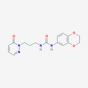 1-(2,3-dihydrobenzo[b][1,4]dioxin-6-yl)-3-(3-(6-oxopyridazin-1(6H)-yl)propyl)urea