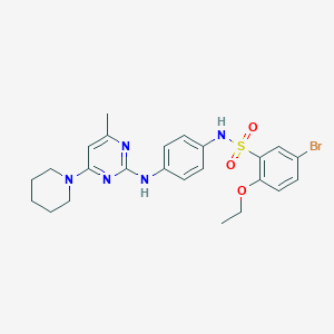 5-bromo-2-ethoxy-N-{4-[(4-methyl-6-piperidin-1-ylpyrimidin-2-yl)amino]phenyl}benzenesulfonamide