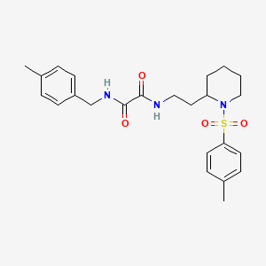 N1-(4-methylbenzyl)-N2-(2-(1-tosylpiperidin-2-yl)ethyl)oxalamide