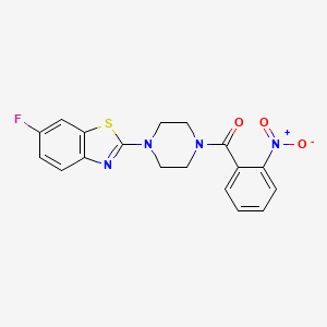 (4-(6-Fluorobenzo[d]thiazol-2-yl)piperazin-1-yl)(2-nitrophenyl)methanone