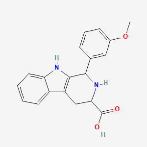 B2830121 1-(3-Methoxyphenyl)-2,3,4,9-tetrahydro-1H-beta-carboline-3-carboxylic acid CAS No. 534557-15-8