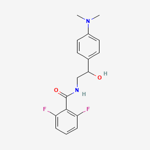 molecular formula C17H18F2N2O2 B2830135 N-{2-[4-(Dimethylamino)phenyl]-2-hydroxyethyl}-2,6-difluorobenzamide CAS No. 1421498-26-1