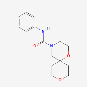 N-phenyl-1,9-dioxa-4-azaspiro[5.5]undecane-4-carboxamide