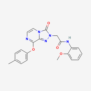 molecular formula C21H19N5O4 B2830200 N-(2-methoxyphenyl)-2-(3-oxo-8-(p-tolyloxy)-[1,2,4]triazolo[4,3-a]pyrazin-2(3H)-yl)acetamide CAS No. 1251602-03-5