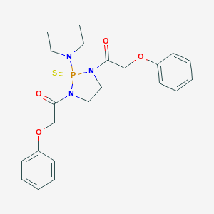 molecular formula C22H28N3O4PS B283022 N-[1,3-bis(phenoxyacetyl)-2-sulfido-1,3,2-diazaphospholidin-2-yl]-N,N-diethylamine 