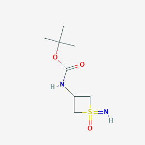 molecular formula C8H16N2O3S B2830268 tert-butyl N-(1-imino-1-oxo-1lambda6-thietan-3-yl)carbamate CAS No. 2173998-78-0