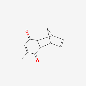 molecular formula C12H12O2 B2830287 4-Methyltricyclo[6.2.1.0,2,7]undeca-4,9-diene-3,6-dione CAS No. 70050-88-3