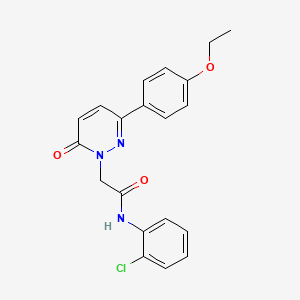 molecular formula C20H18ClN3O3 B2830297 N-(2-chlorophenyl)-2-[3-(4-ethoxyphenyl)-6-oxo-1,6-dihydropyridazin-1-yl]acetamide CAS No. 941930-13-8