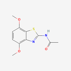 molecular formula C11H12N2O3S B2830367 N-(4,7-dimethoxy-1,3-benzothiazol-2-yl)acetamide CAS No. 912758-41-9