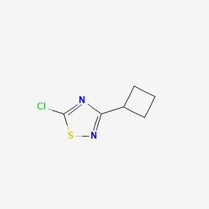 molecular formula C6H7ClN2S B2830376 5-Chloro-3-cyclobutyl-1,2,4-thiadiazole CAS No. 1487123-54-5