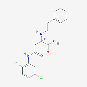 2-((2-(Cyclohex-1-en-1-yl)ethyl)amino)-4-((2,5-dichlorophenyl)amino)-4-oxobutanoic acid