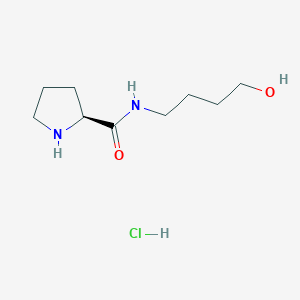 (2S)-N-(4-Hydroxybutyl)pyrrolidine-2-carboxamide;hydrochloride