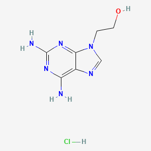 2-(2,6-Diamino-9H-purin-9-yl)ethan-1-ol hydrochloride
