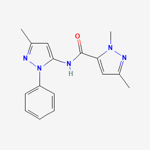 1,3-dimethyl-N-(3-methyl-1-phenyl-1H-pyrazol-5-yl)-1H-pyrazole-5-carboxamide