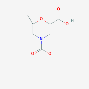 4-(Tert-butoxycarbonyl)-6,6-dimethylmorpholine-2-carboxylic acid