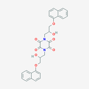 1,4-Bis(2-hydroxy-3-naphthalen-1-yloxypropyl)piperazine-2,3,5,6-tetrone
